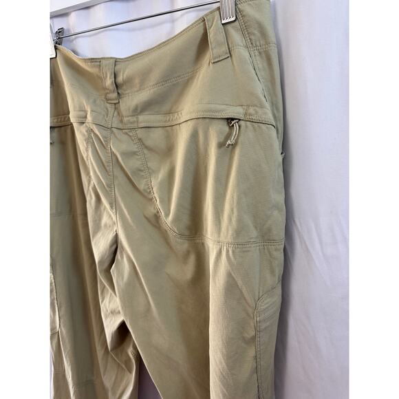 Womens Hiking Pants Outdoor Recreation Khaki Lightweight Cargo - Picture 9 of 12